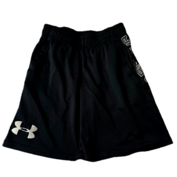Under Armour Other - Under Armour Youth Boy XS Black White Activewear Athletic Drifit Shorts